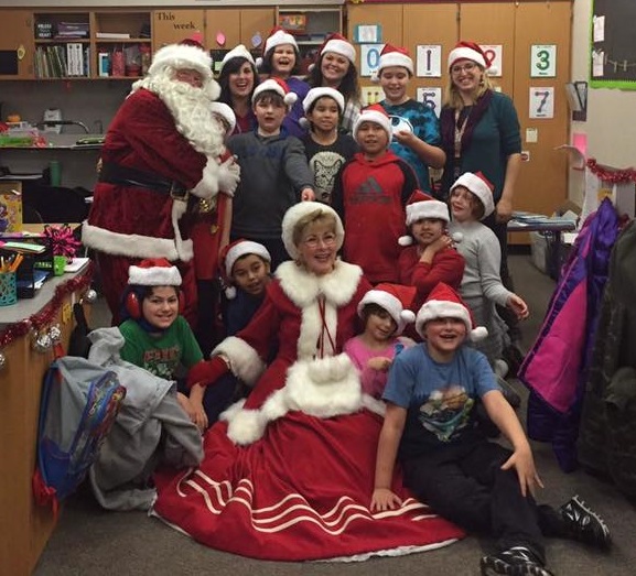 West Park students get surprise visit from Santa